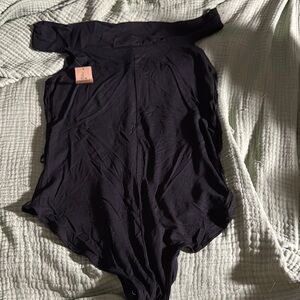 American Eagle Outfitters Off-Shoulder Black Bodysuit